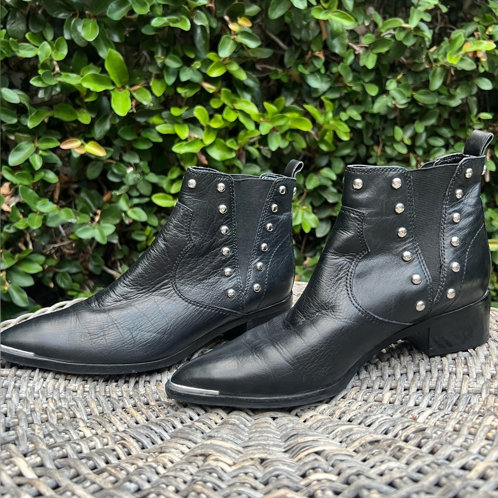 Mark Fisher Black Studded Ankle Boots size 7.5 - Picture 3 of 8